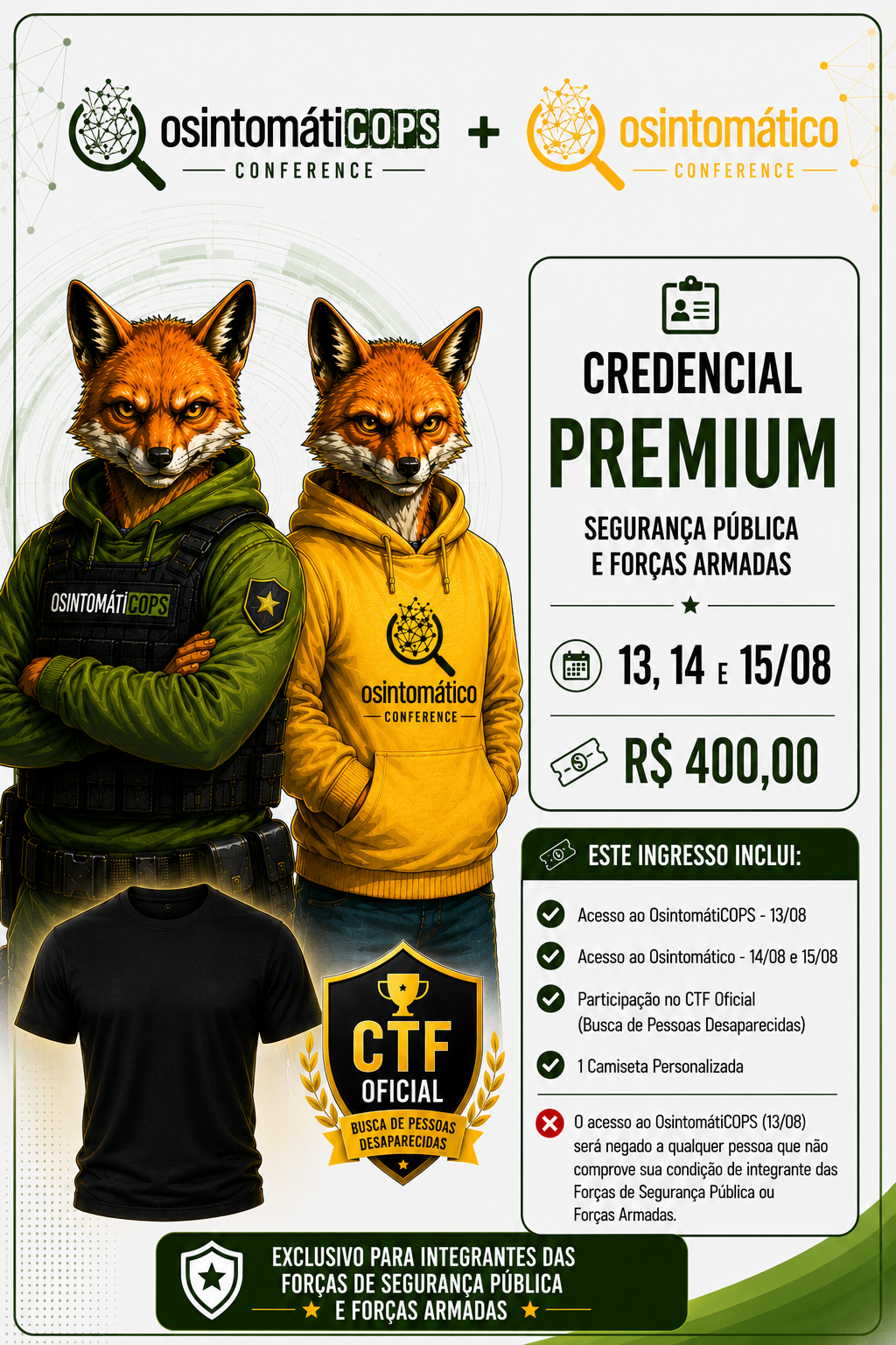 Acreditación premium para ambos eventos